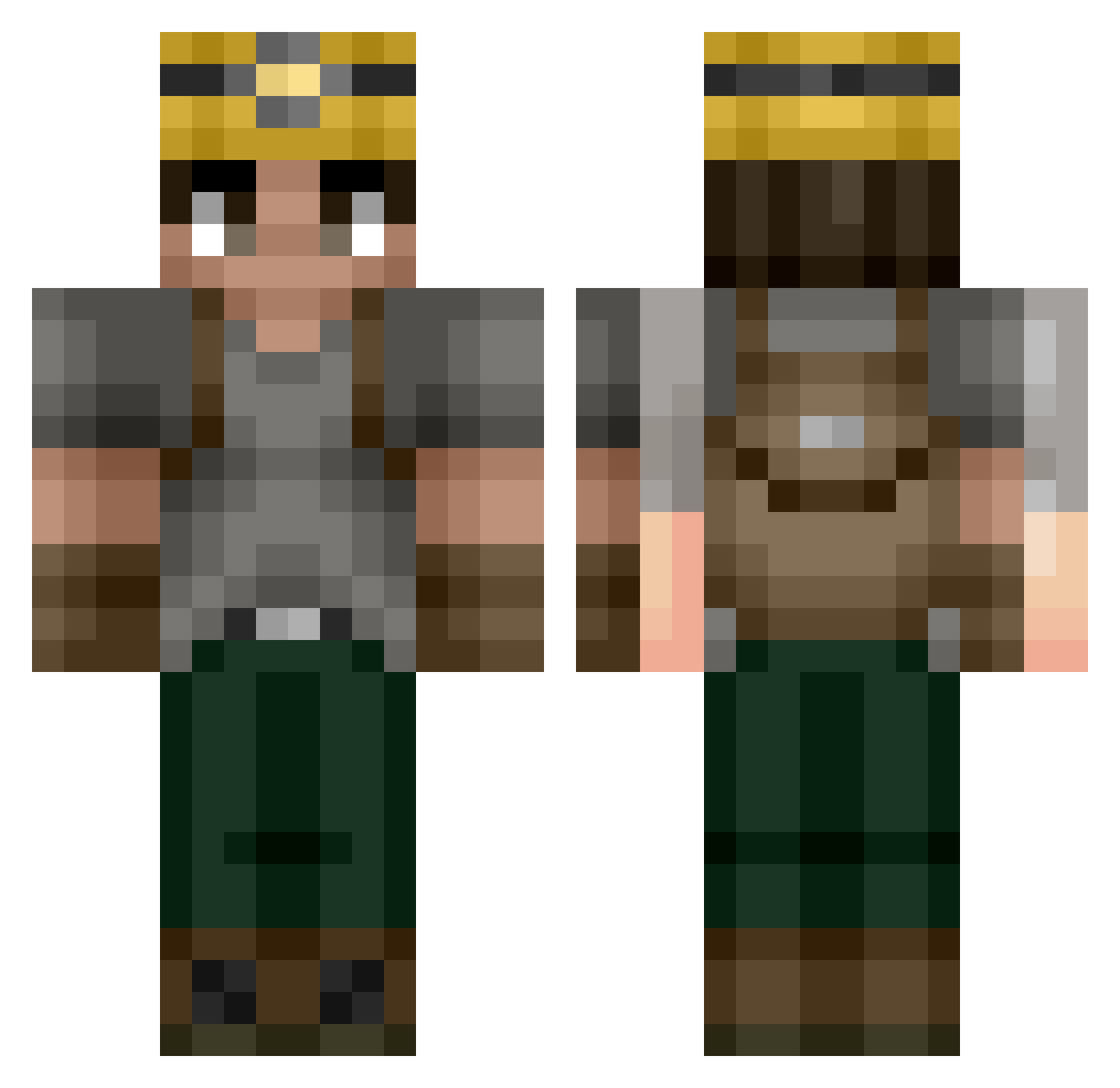 erock3durst Minecraft skin, front and back view
