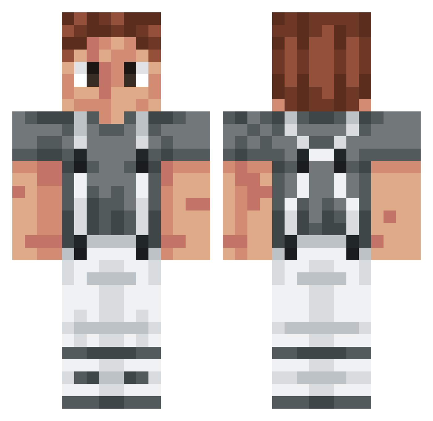 BORO_770 Minecraft skin, front and back view