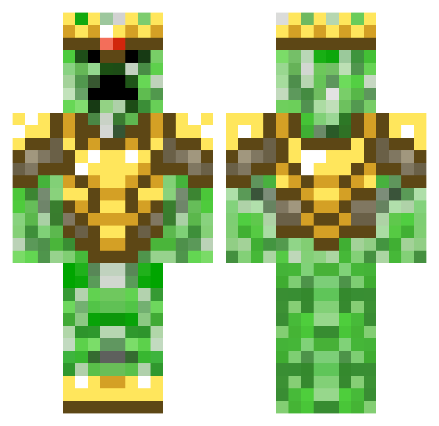 awesamdude Minecraft skin, front and back view