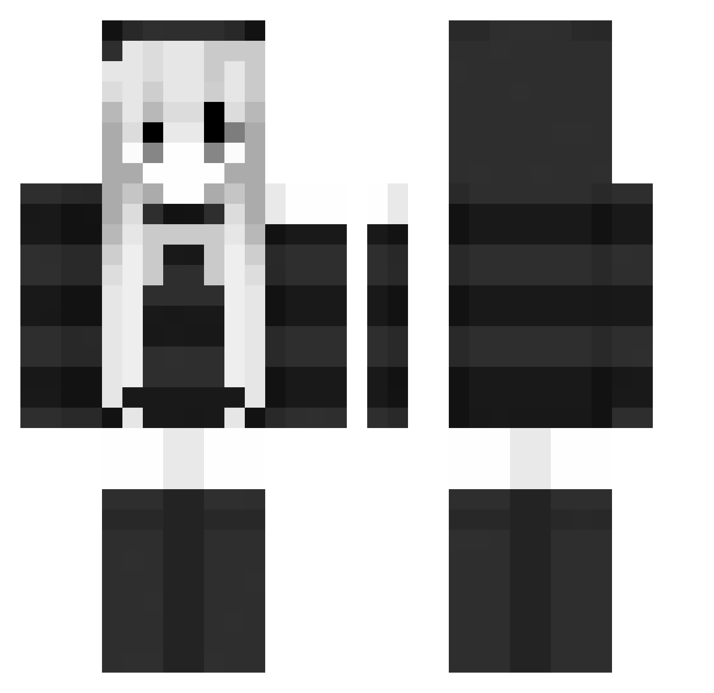 seisei625 Minecraft skin, front and back view