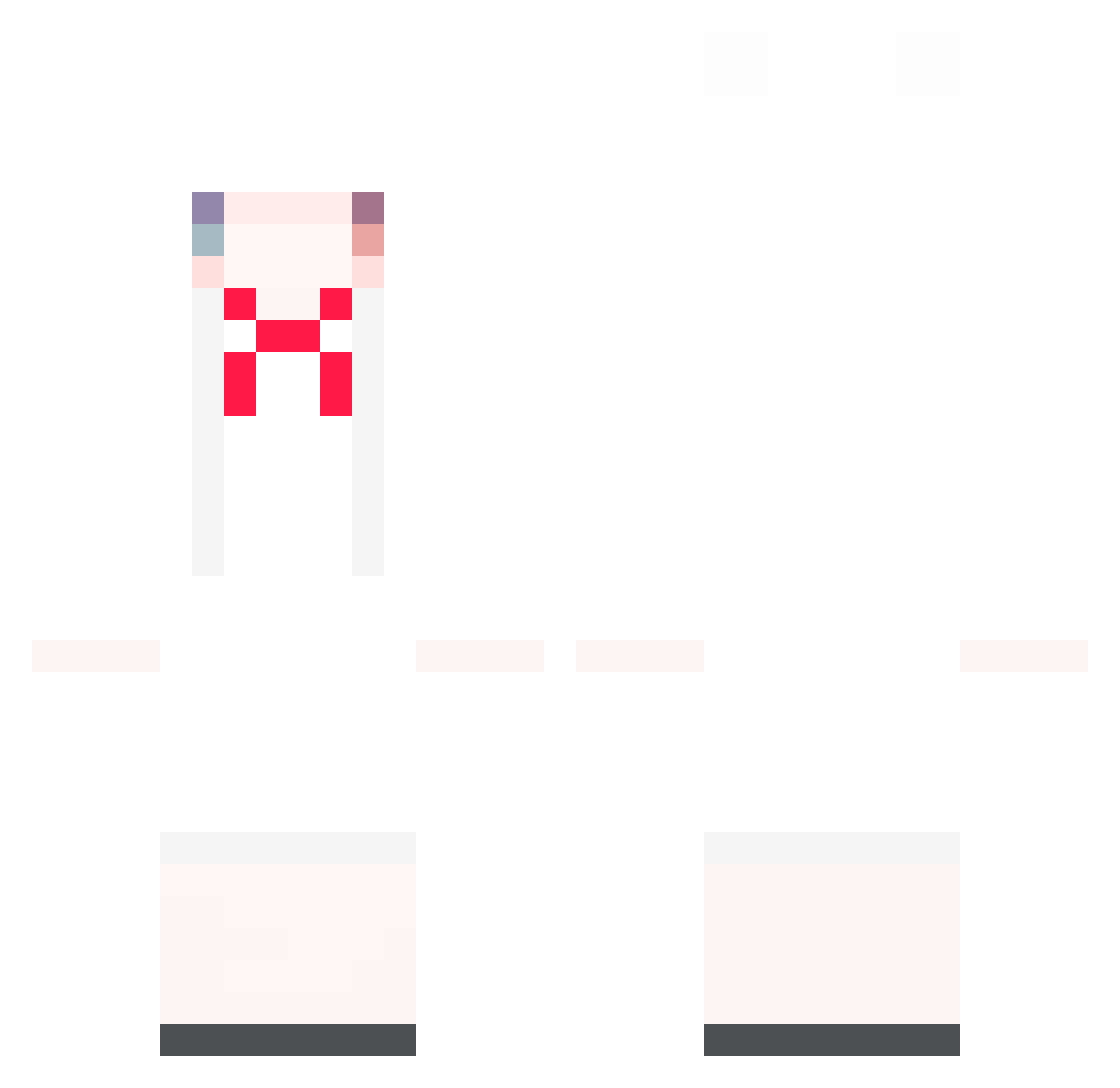 Ar1sandayo Minecraft skin, front and back view