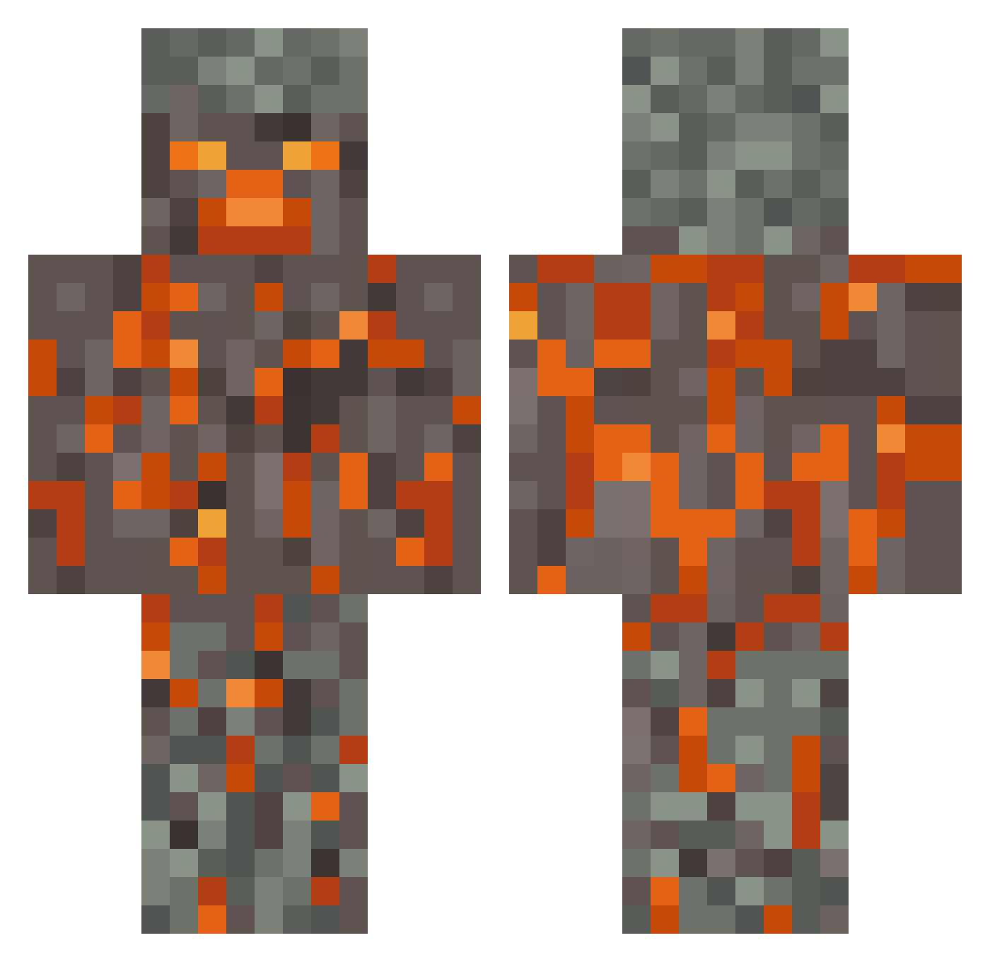 HippoBalls3457 Minecraft skin, front and back view
