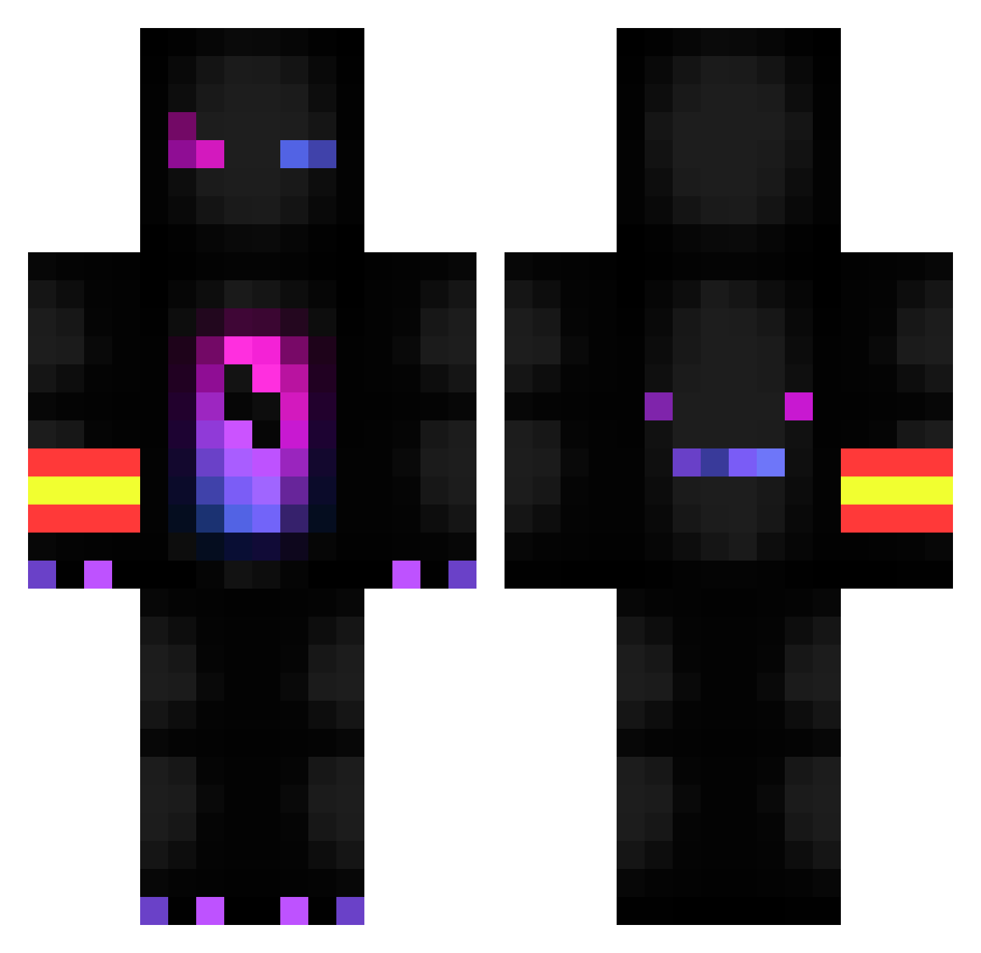 samxx970 Minecraft skin, front and back view