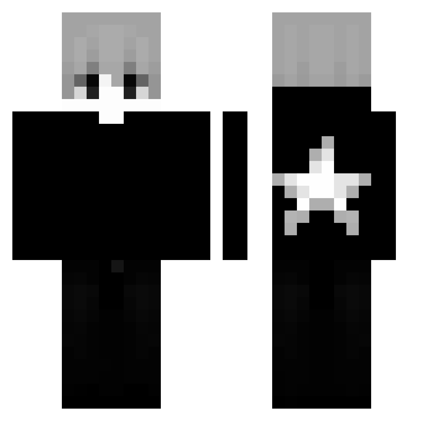 Grisly798 Minecraft skin, front and back view