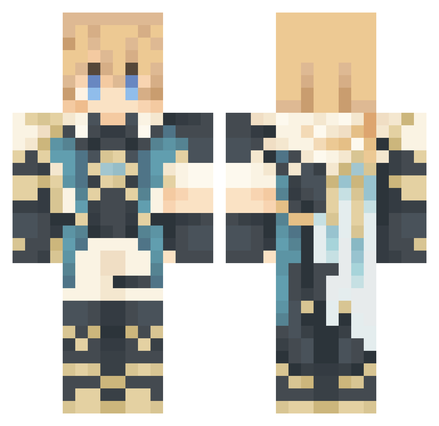 ProGamer200619 Minecraft skin, front and back view