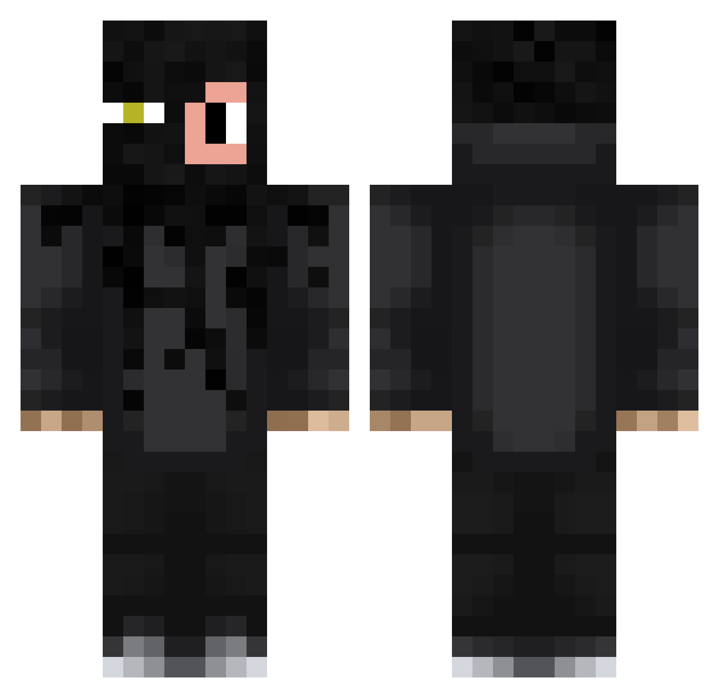 Alan_X4 Minecraft skin, front and back view