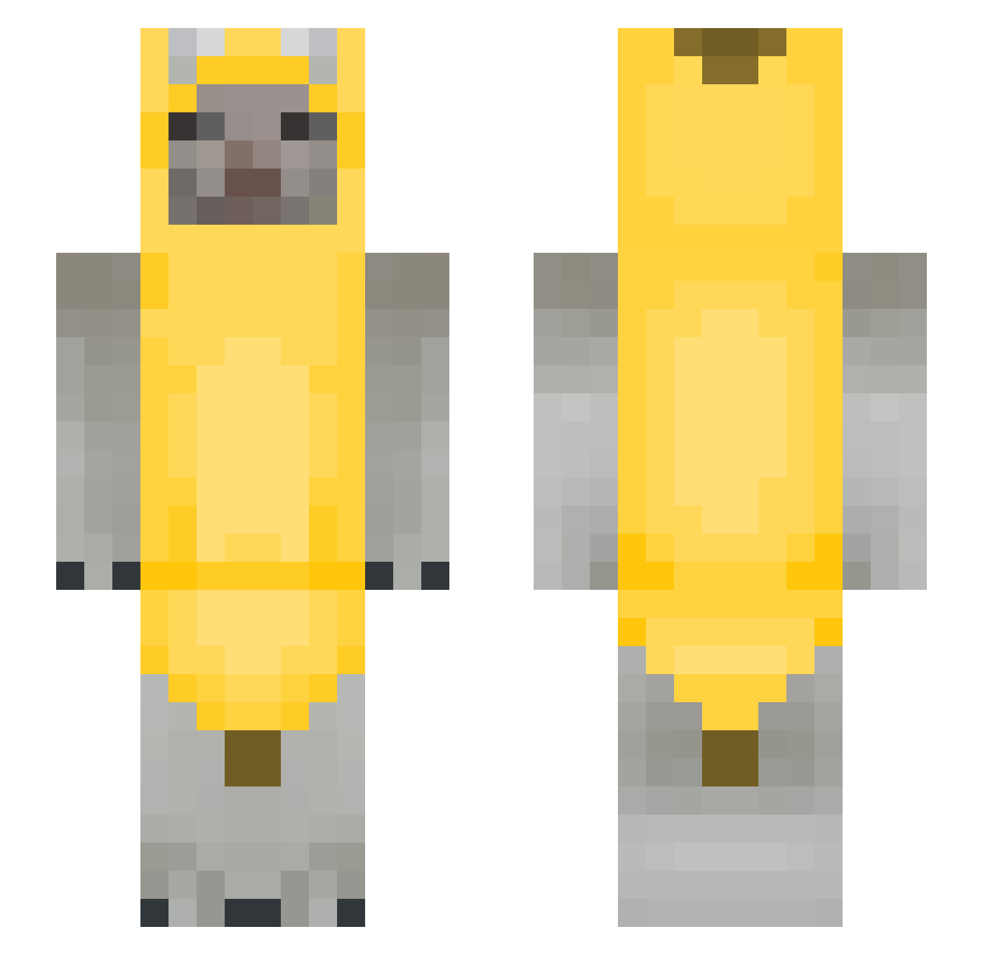 bagplcoaie Minecraft skin, front and back view