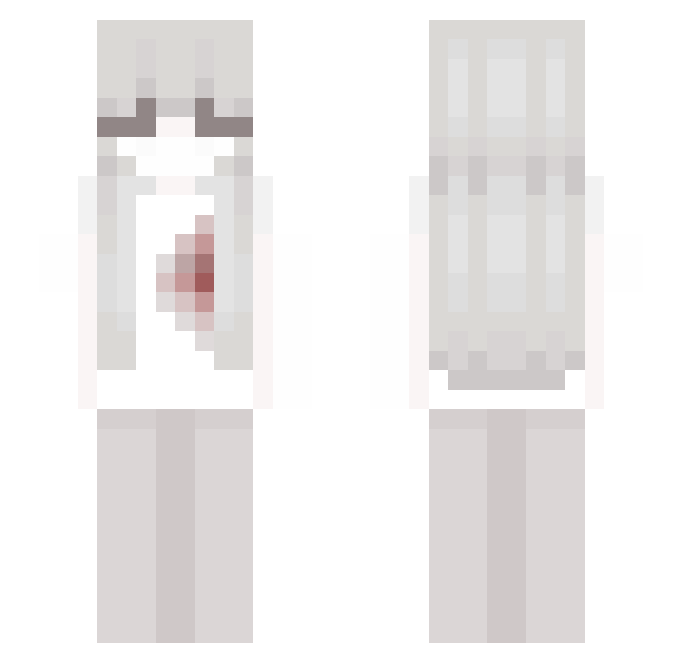 NzsBox3n Minecraft skin, front and back view