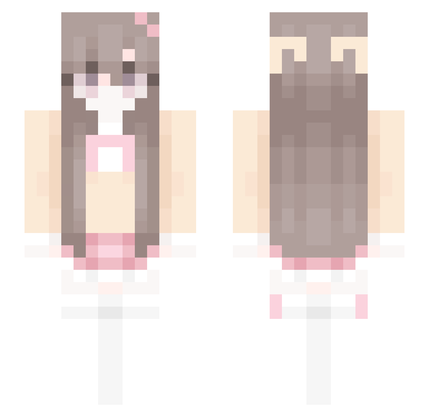 QuinKat Minecraft skin, front and back view
