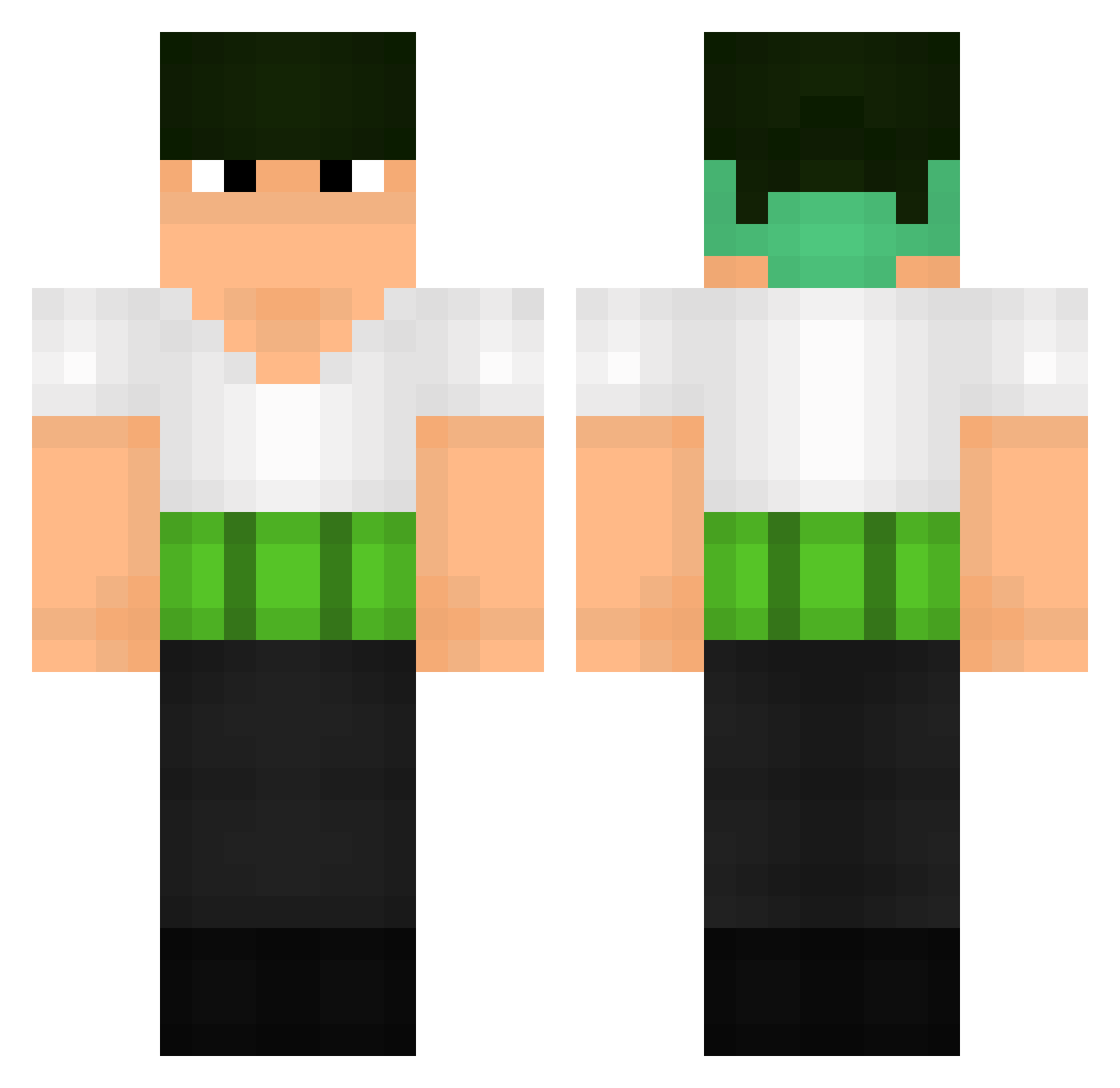 drmanomaster Minecraft skin, front and back view