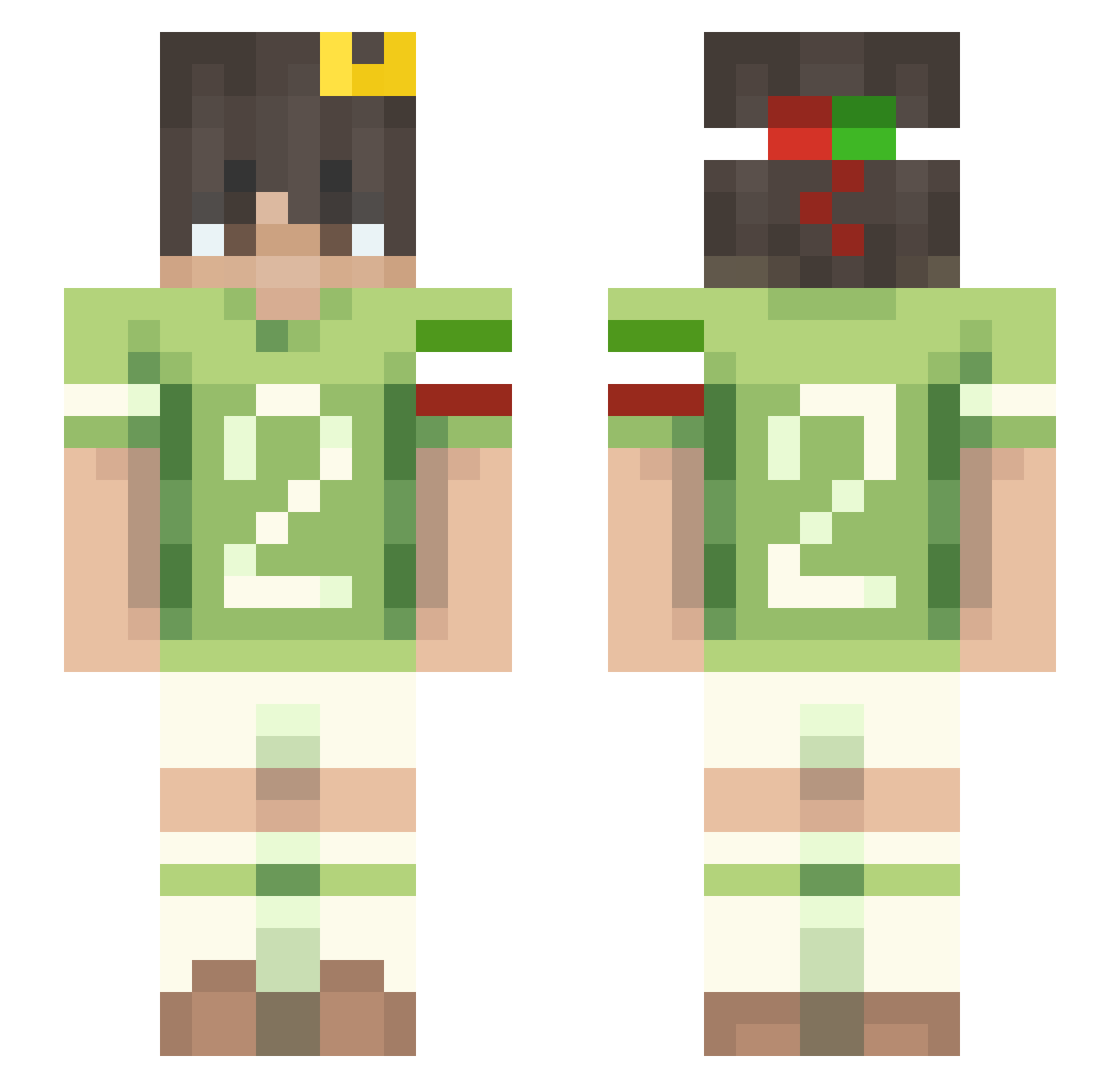 unesotericsoul Minecraft skin, front and back view