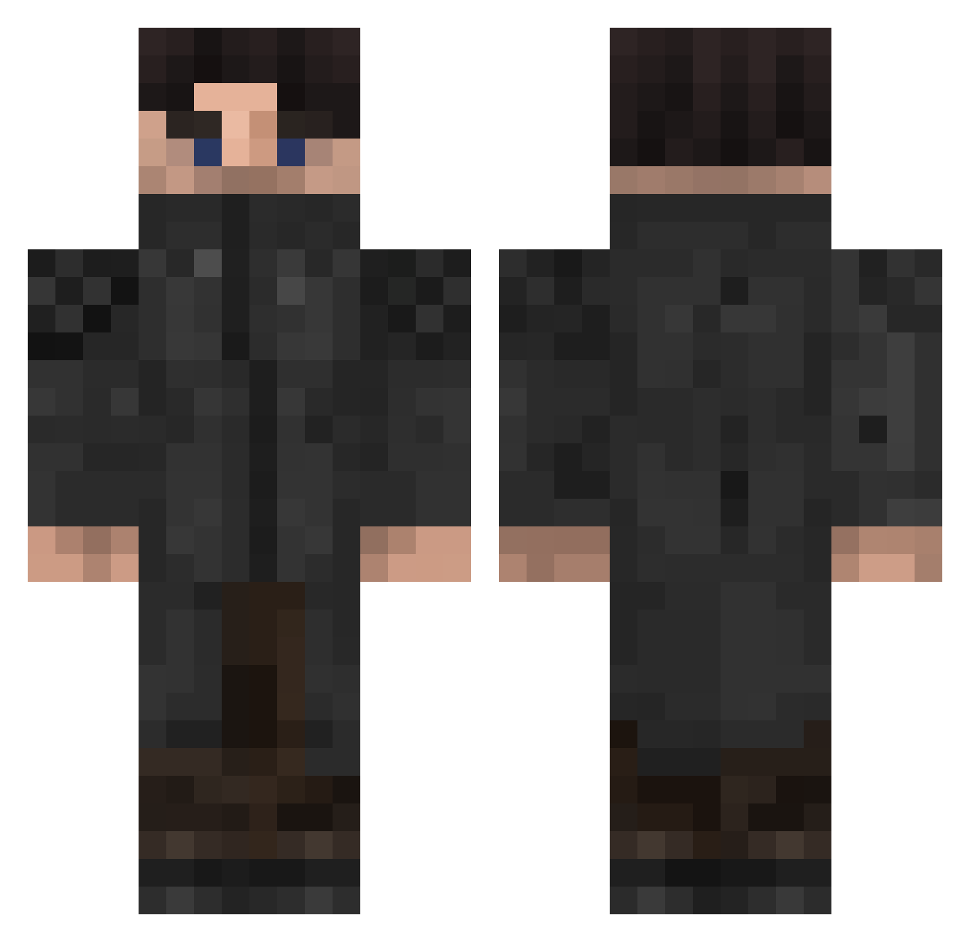 rebiger_ Minecraft skin, front and back view