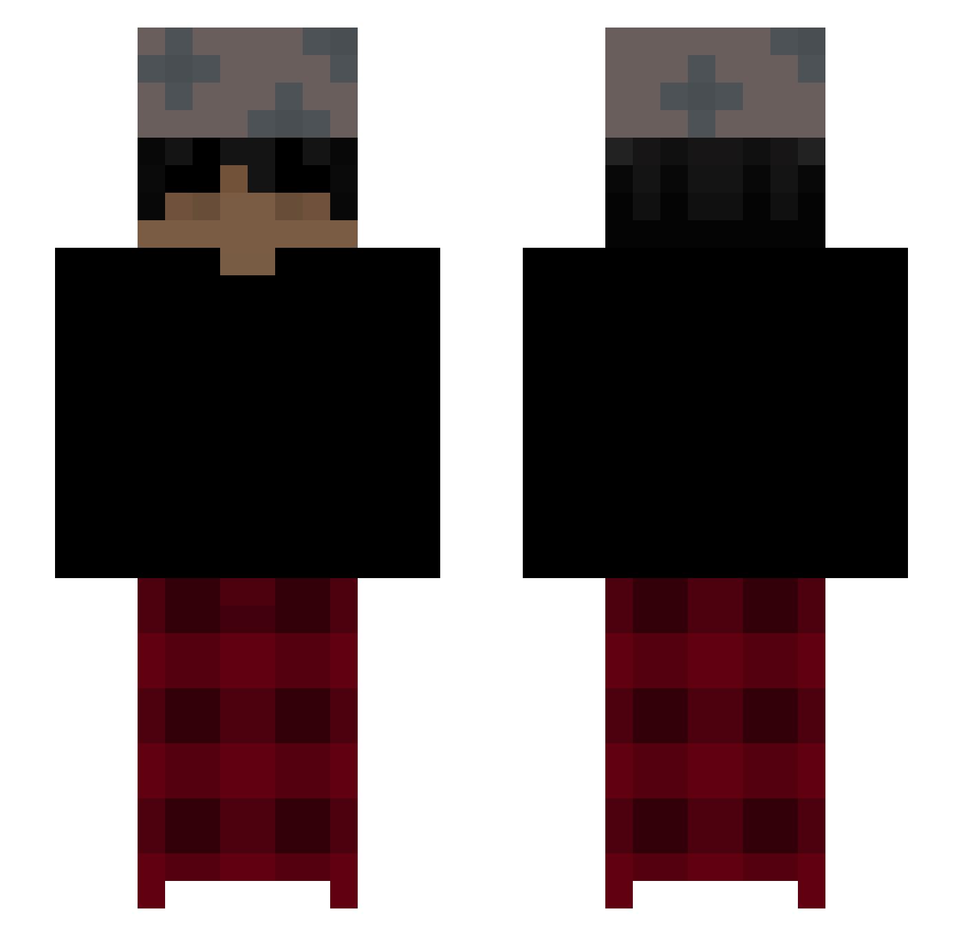 Wiciu_1231 Minecraft skin, front and back view