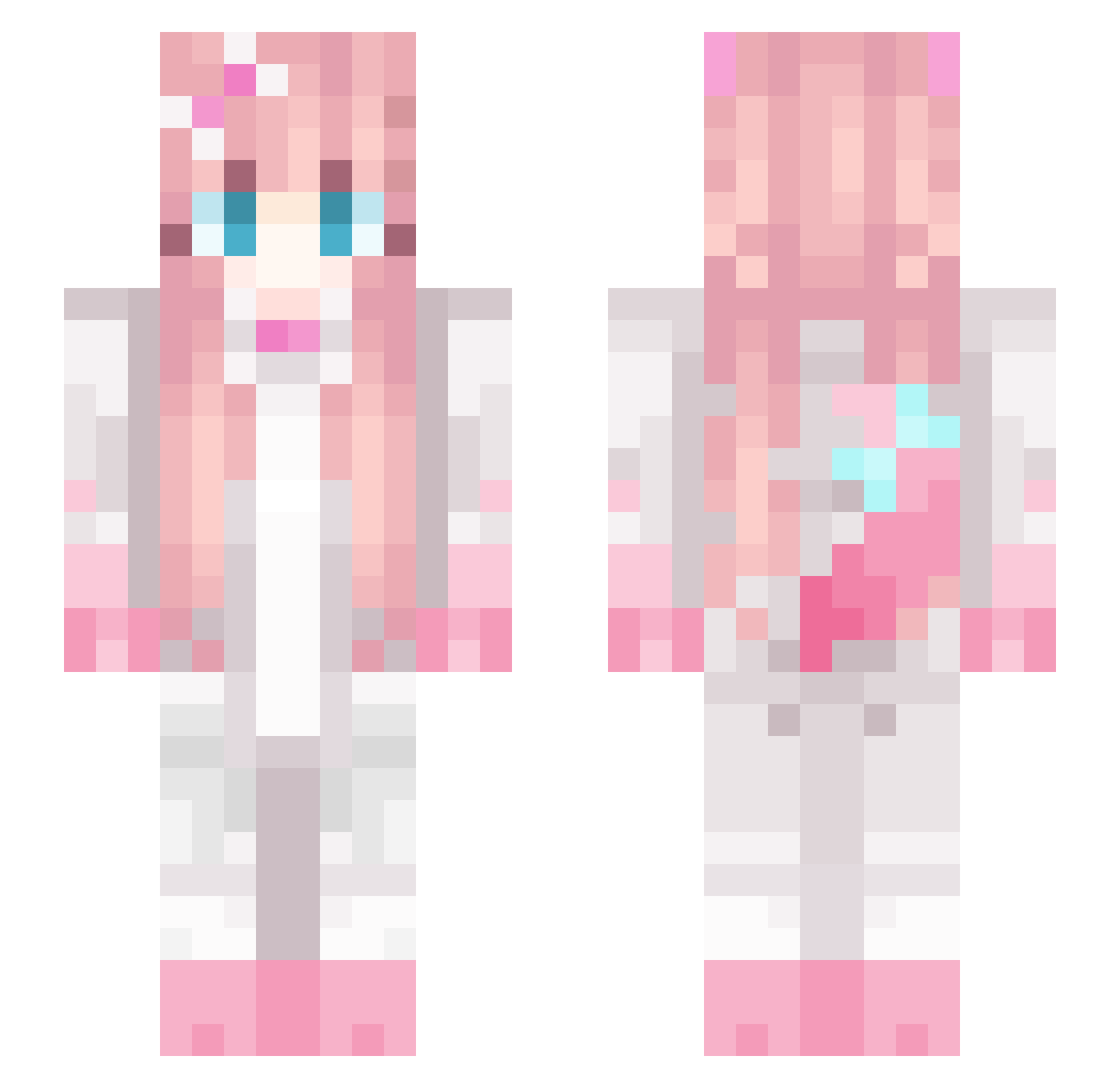 Katsuyu59 Minecraft skin, front and back view
