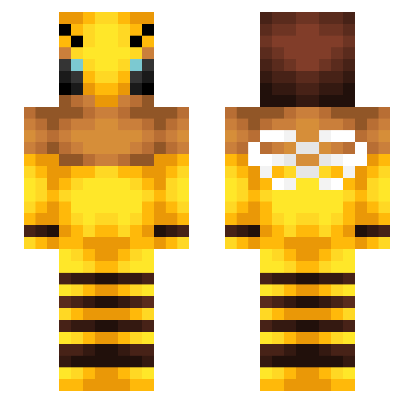 EliesseBenSeghir Minecraft skin, front and back view