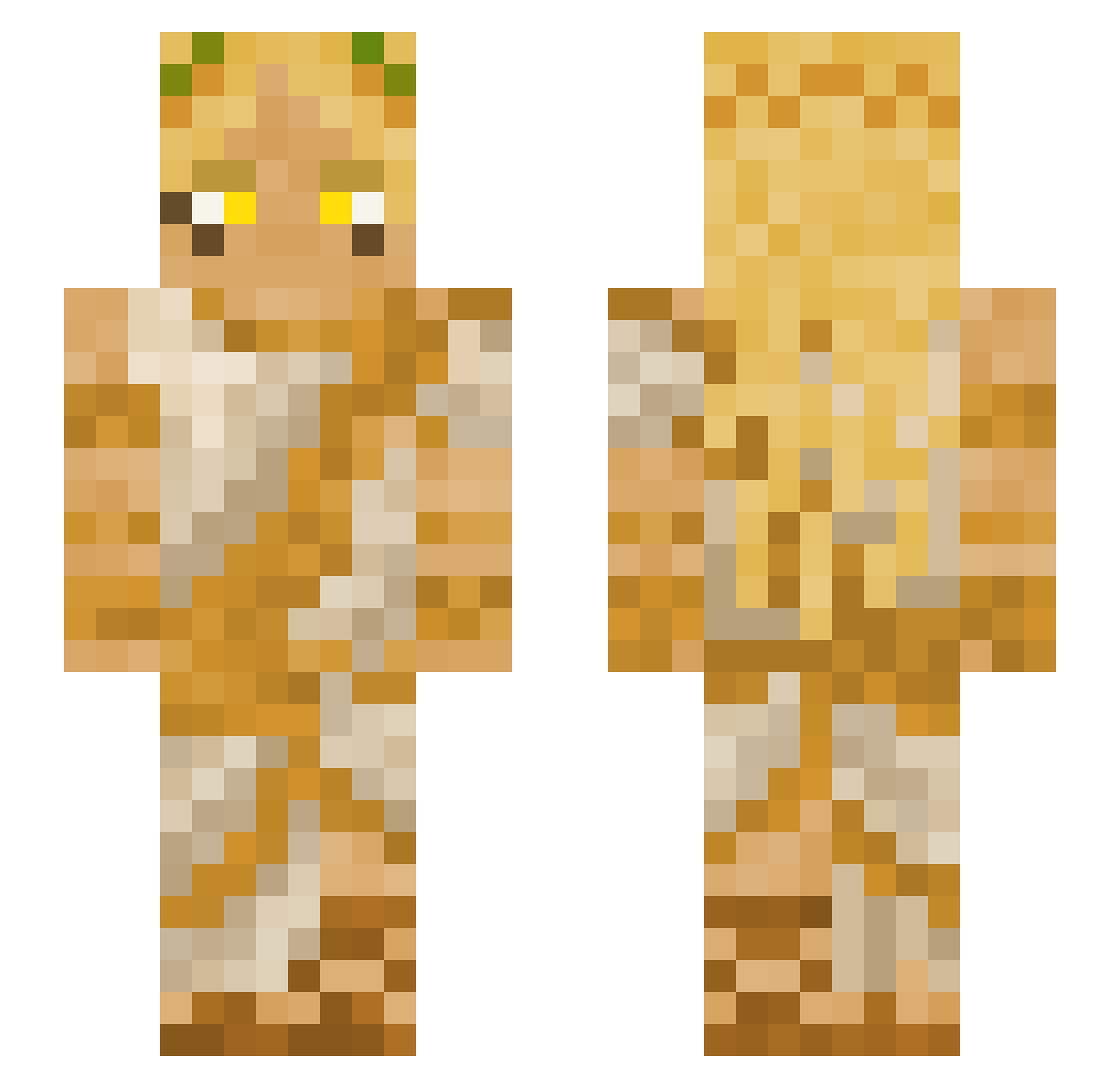 luciii_lune Minecraft skin, front and back view