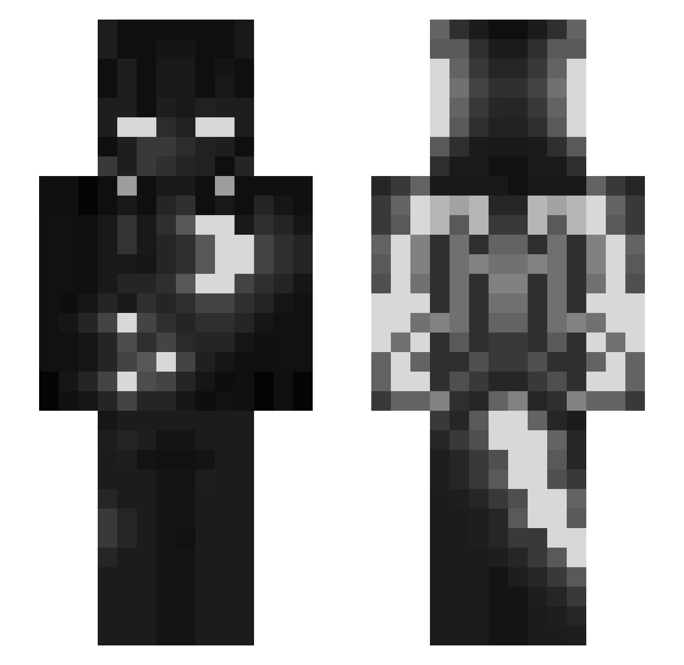 selenologyz Minecraft skin, front and back view