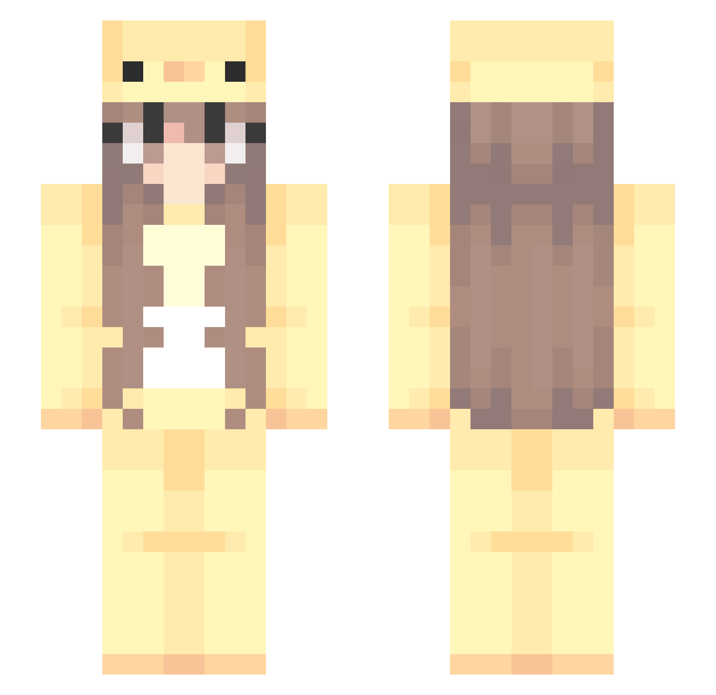 bee_boss99 Minecraft skin, front and back view