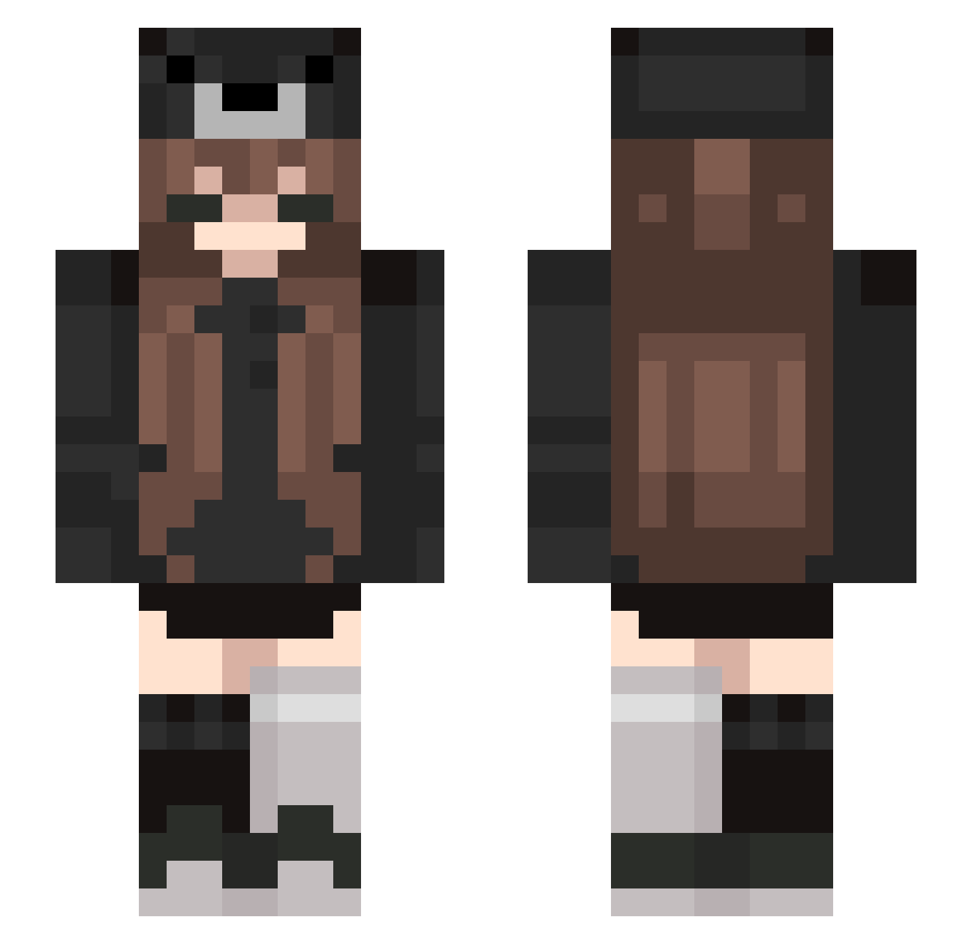 eylenem Minecraft skin, front and back view