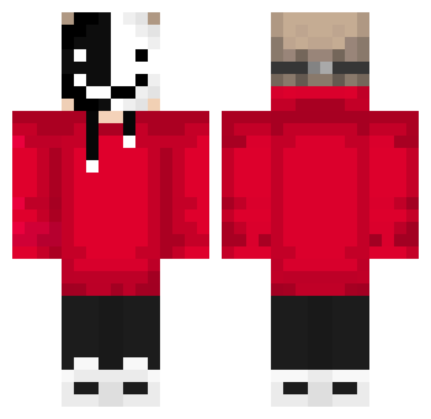 ProBotond04 Minecraft skin, front and back view