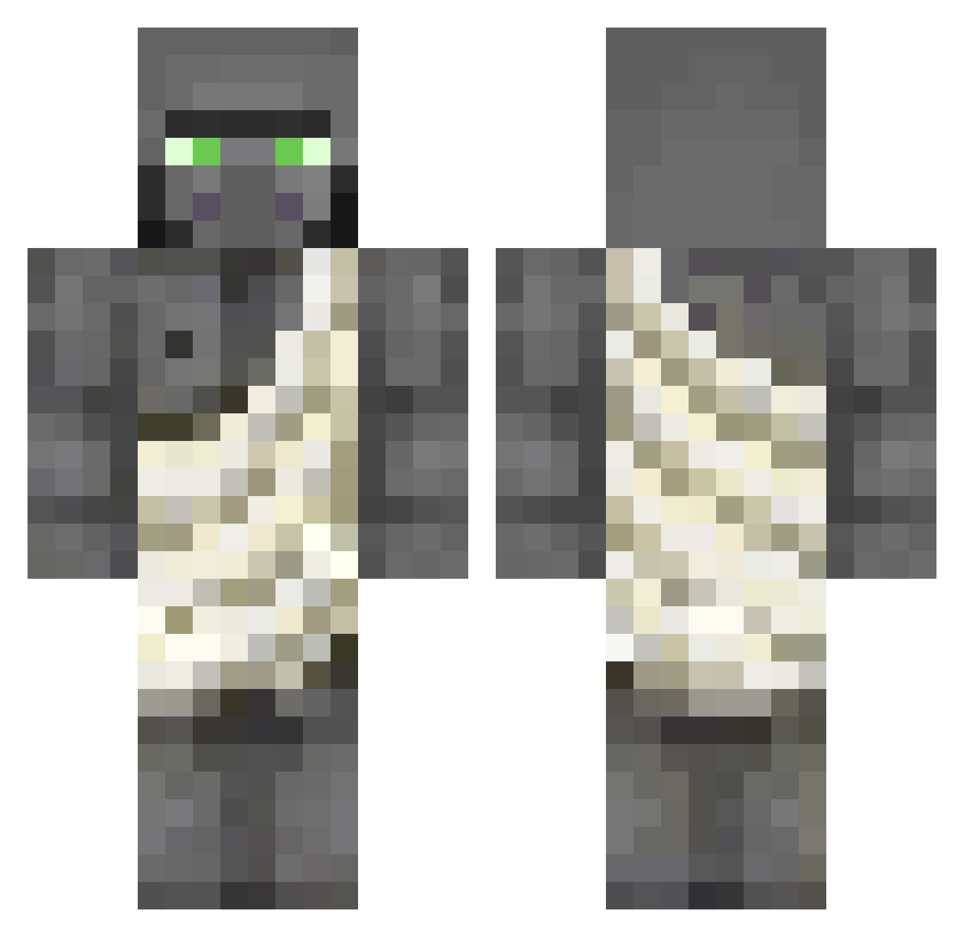 Goblin277 Minecraft skin, front and back view