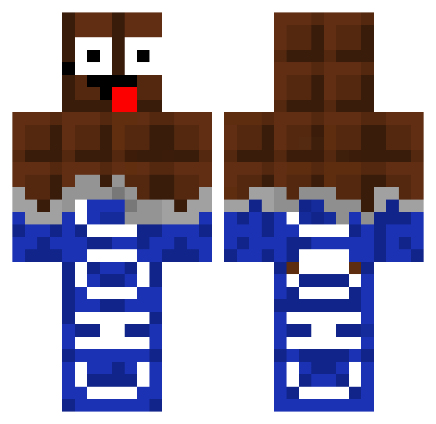_Sp1rit Minecraft skin, front and back view