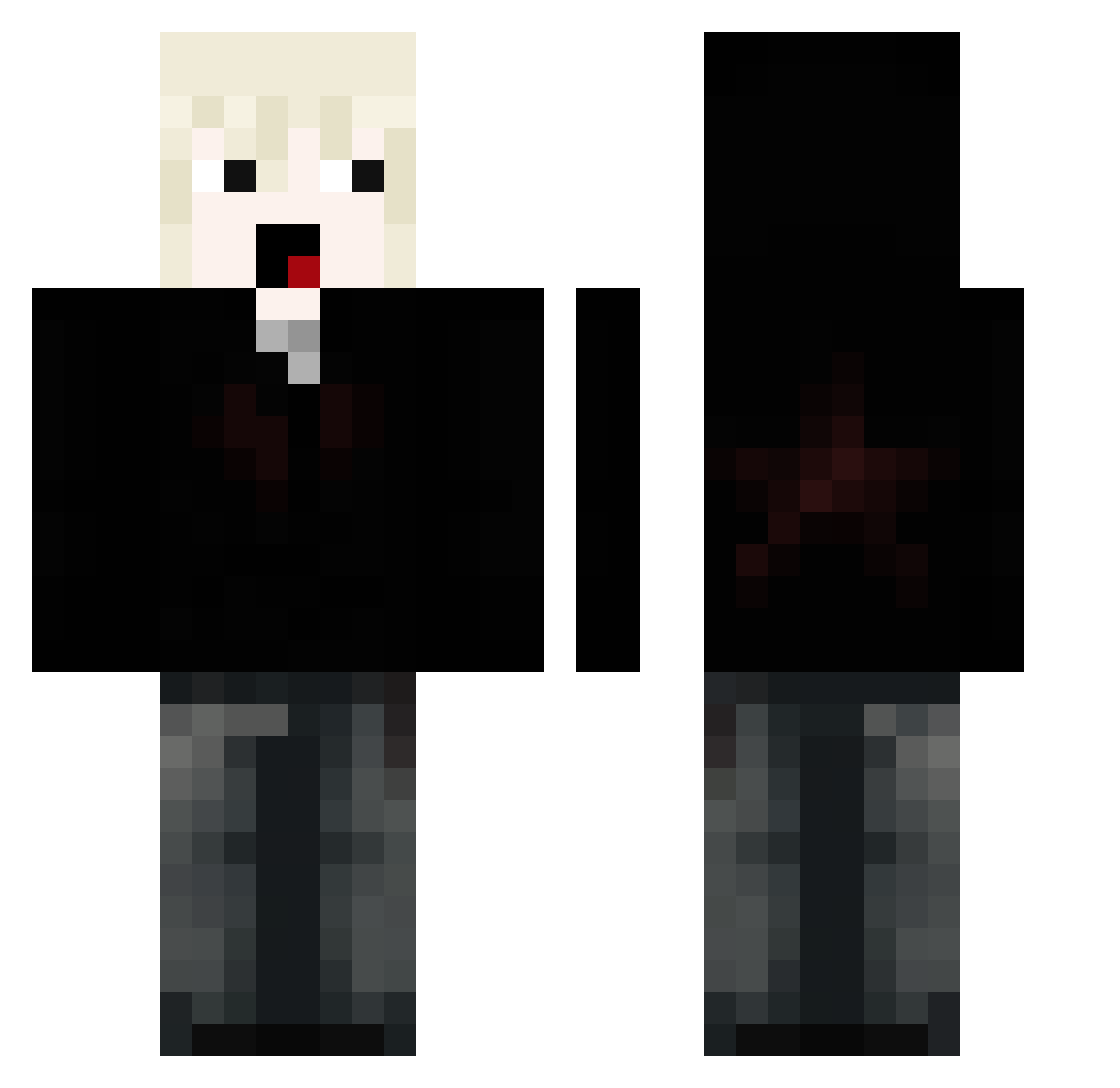insomaniacte Minecraft skin, front and back view