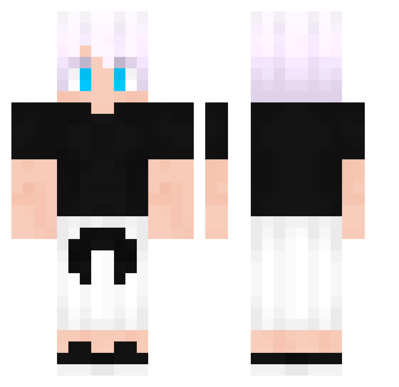 Jacek_Jaworekk Minecraft skin, front and back view