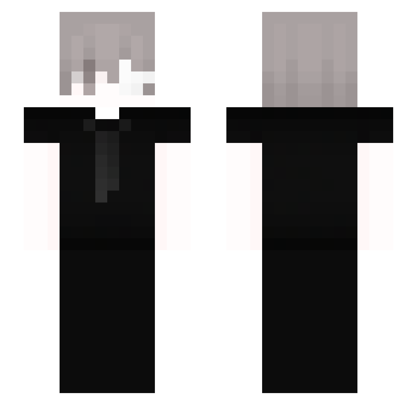 z97u Minecraft skin, front and back view