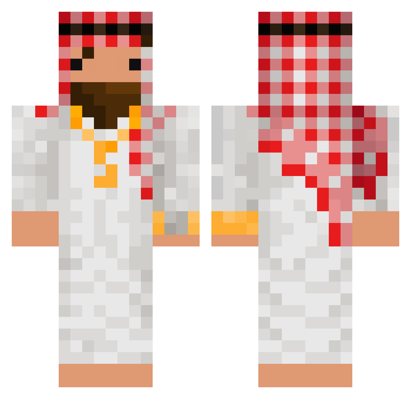 mussa1329769 Minecraft skin, front and back view