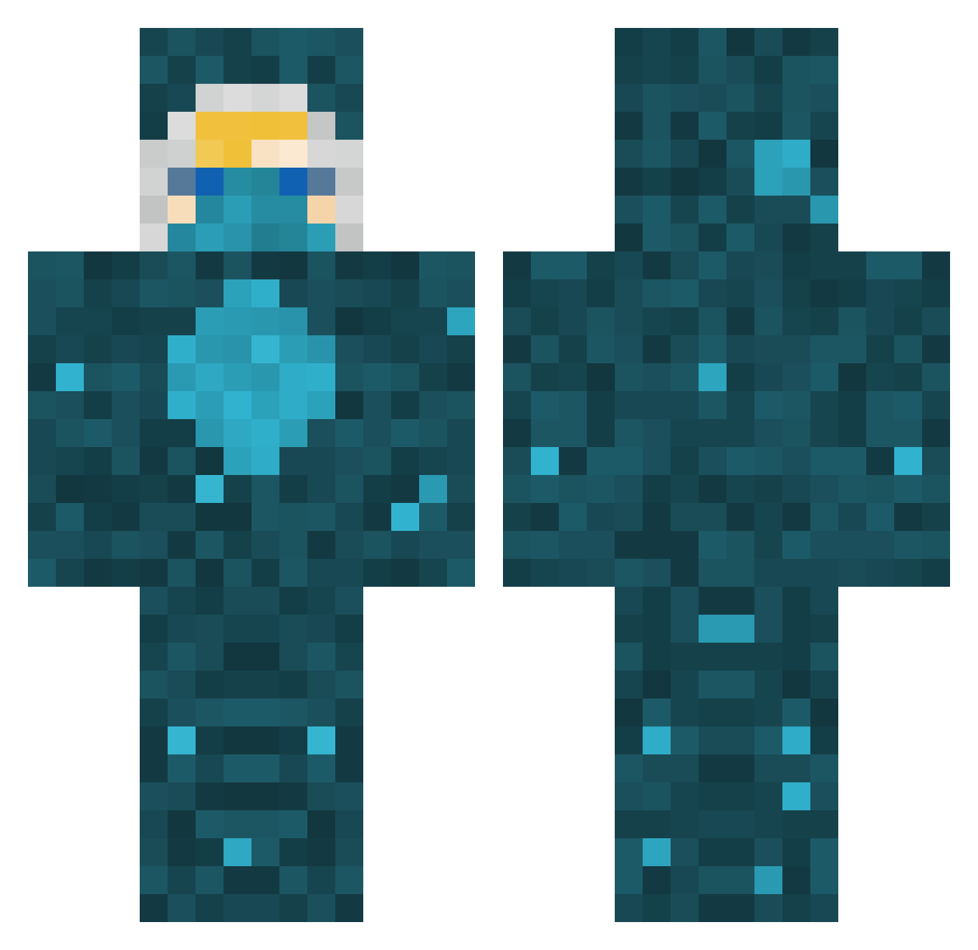 Azrud_Shurd Minecraft skin, front and back view