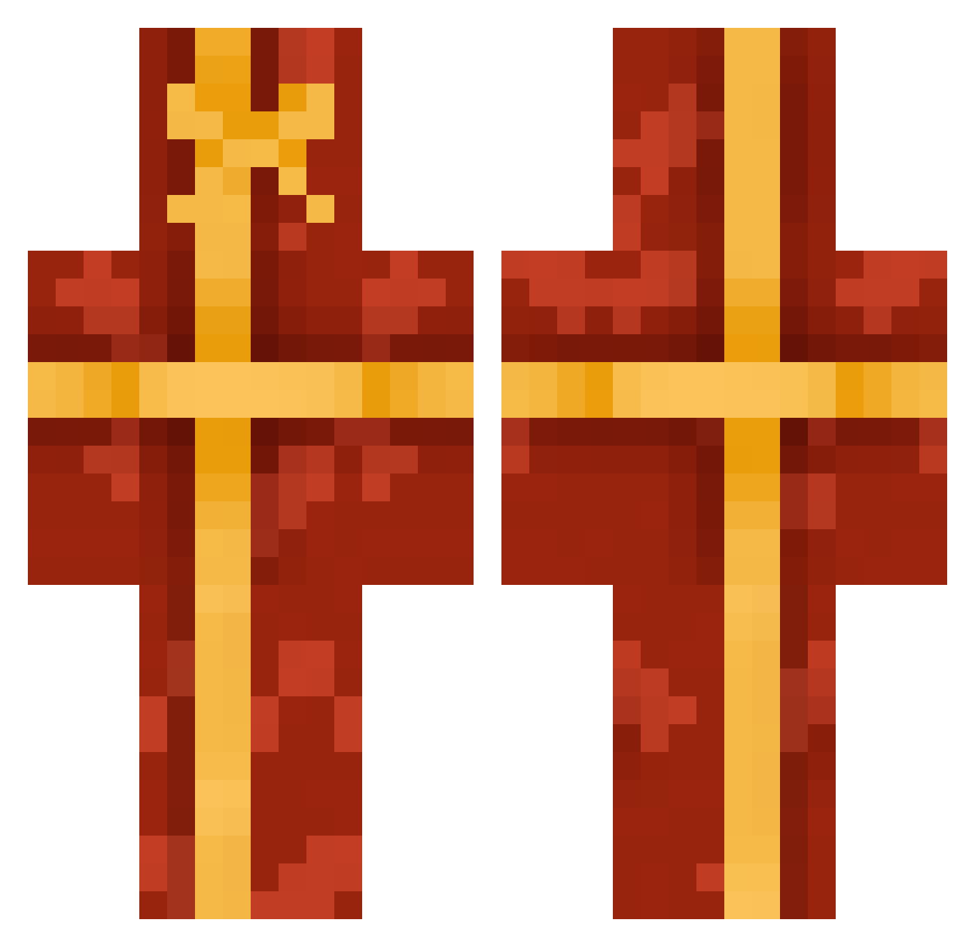 UrFavouriteEgirl Minecraft skin, front and back view