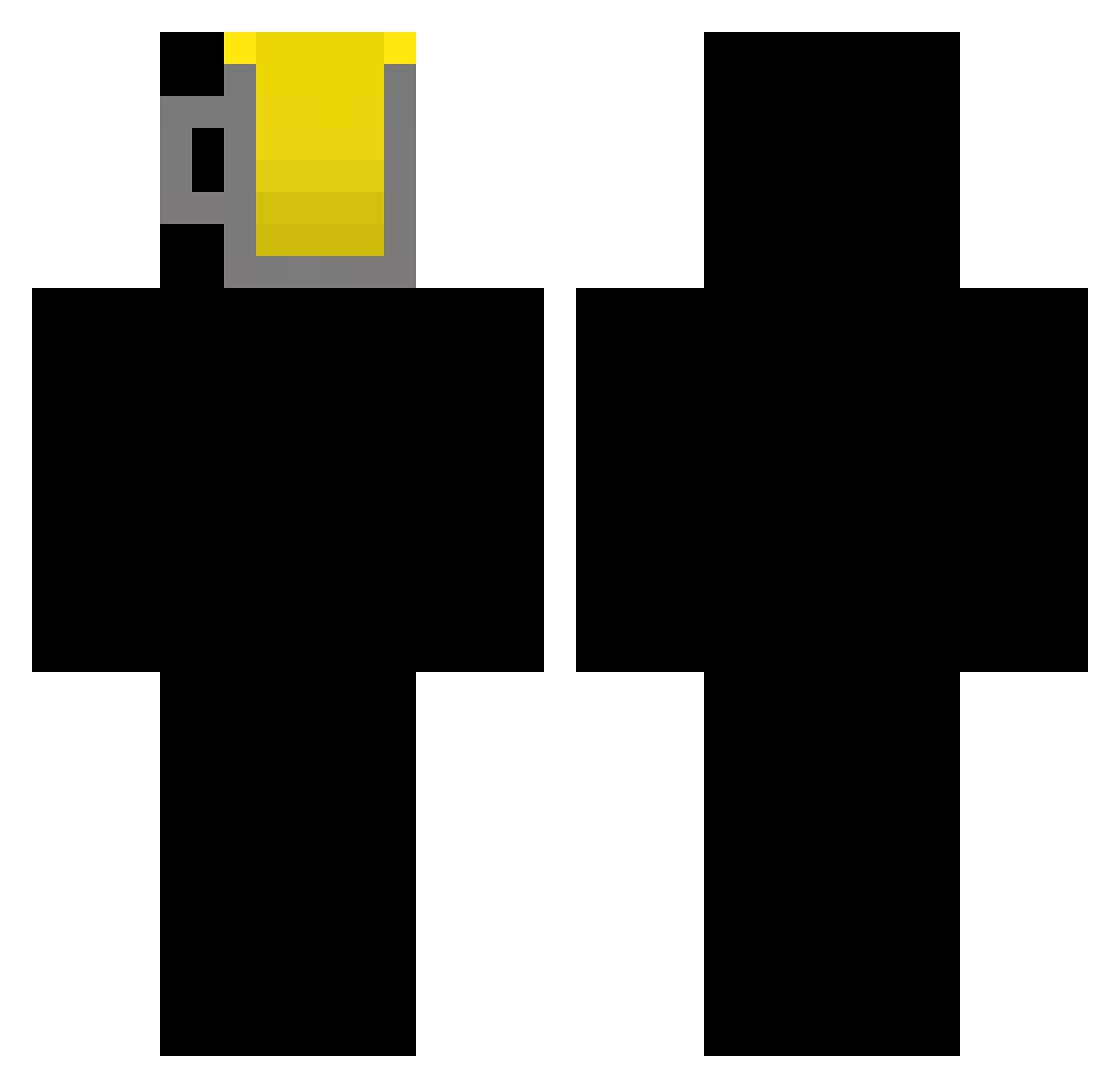 ShadowNight871 Minecraft skin, front and back view