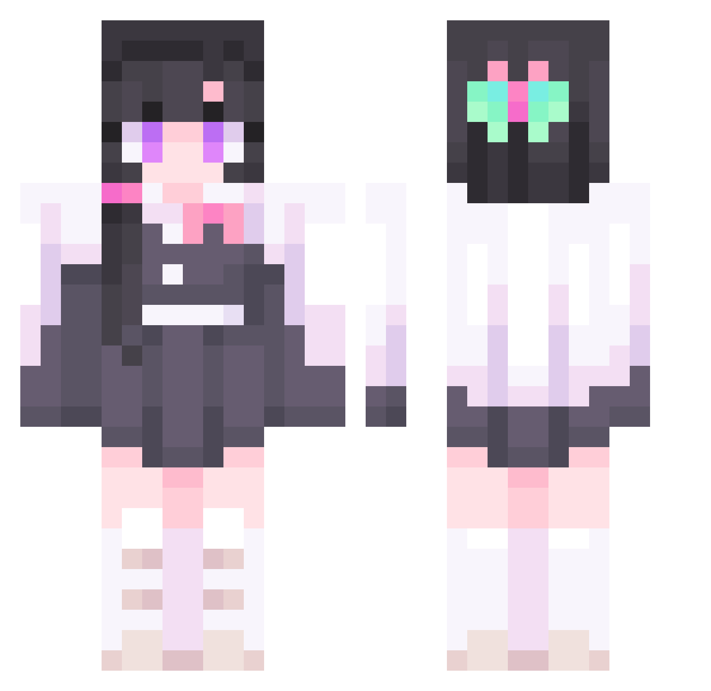 VictoriuSSarpeR Minecraft skin, front and back view