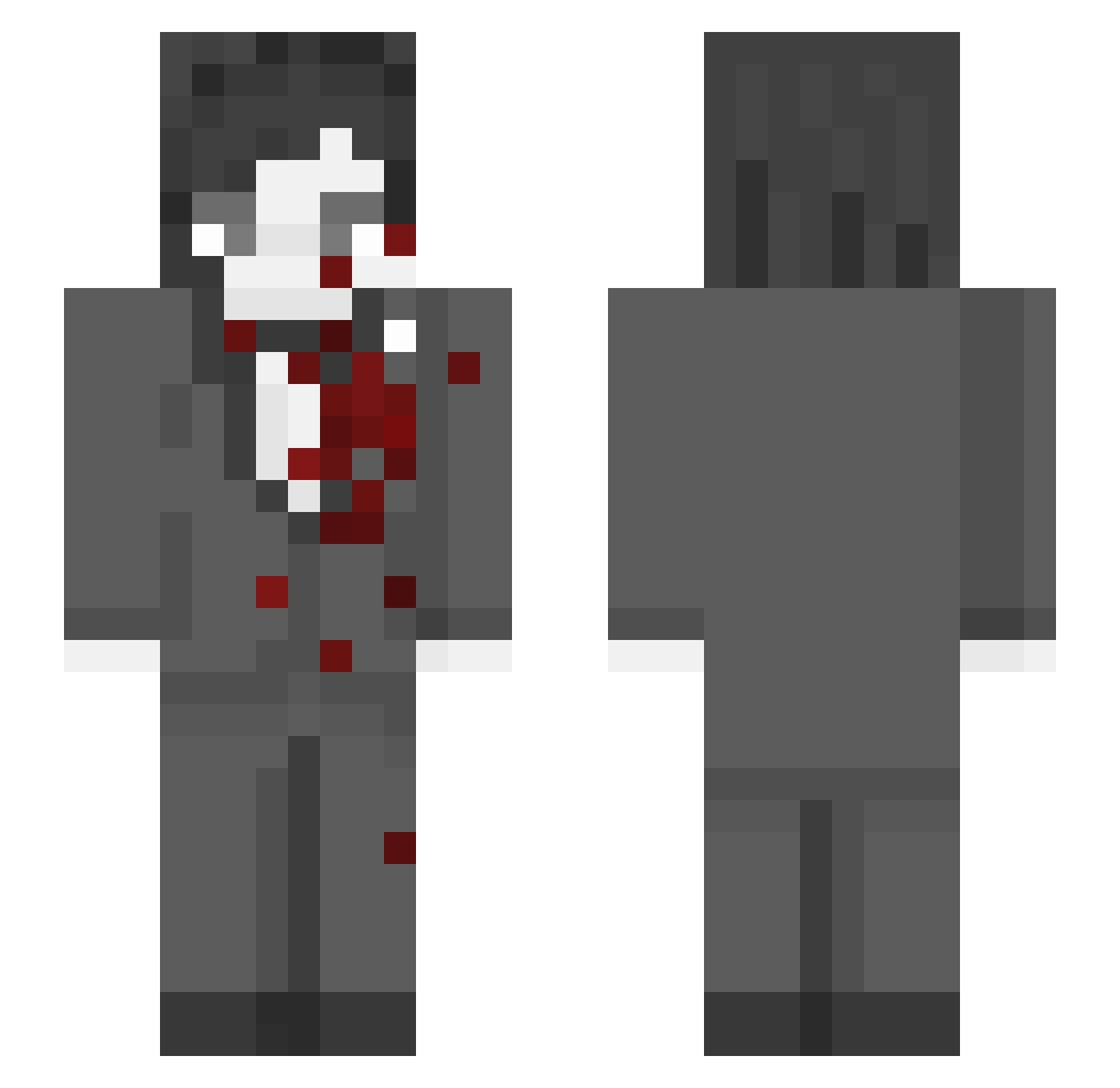 WalkingKitty260 Minecraft skin, front and back view