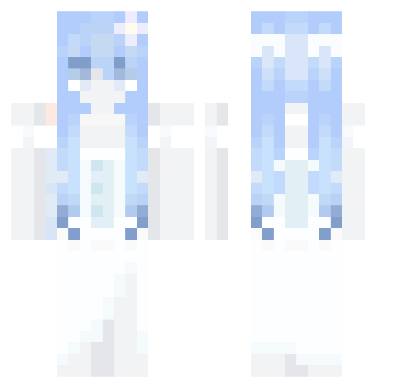 TrustaZeu Minecraft skin, front and back view