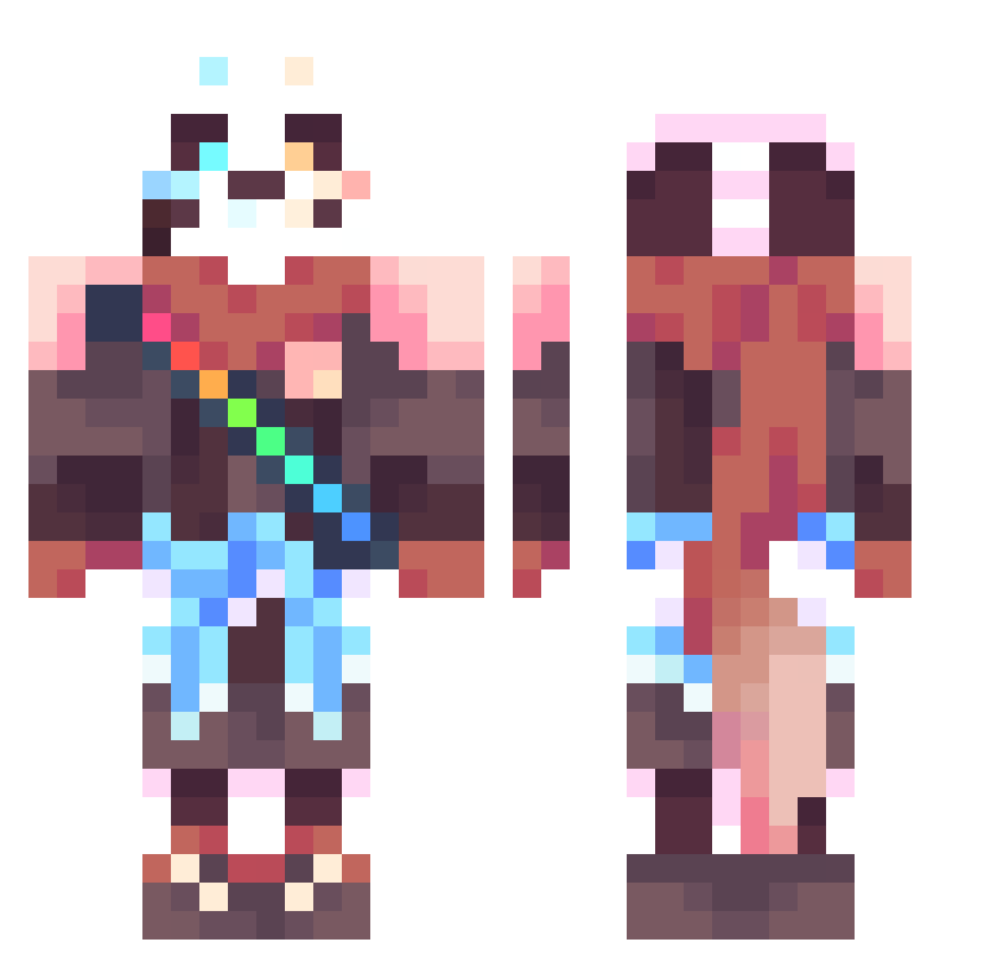 _Toxic_239 Minecraft skin, front and back view