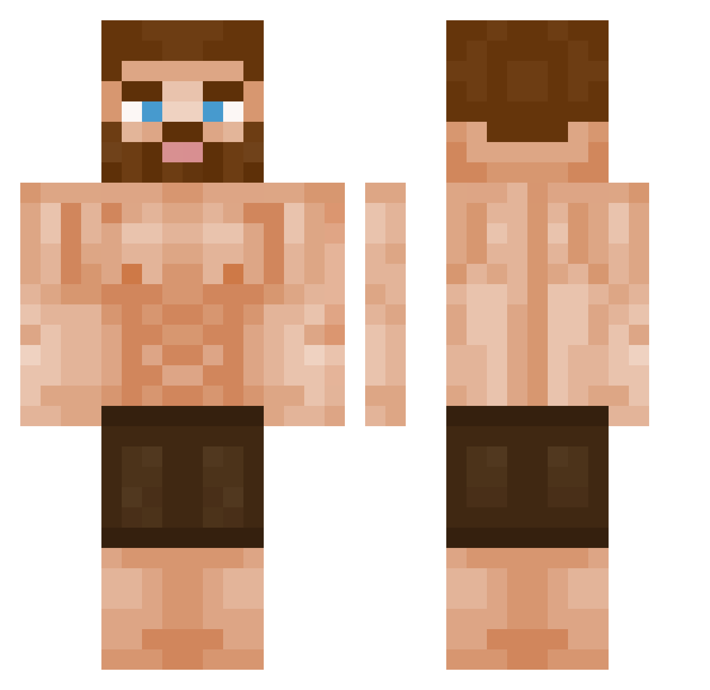 Victor1089 Minecraft skin, front and back view