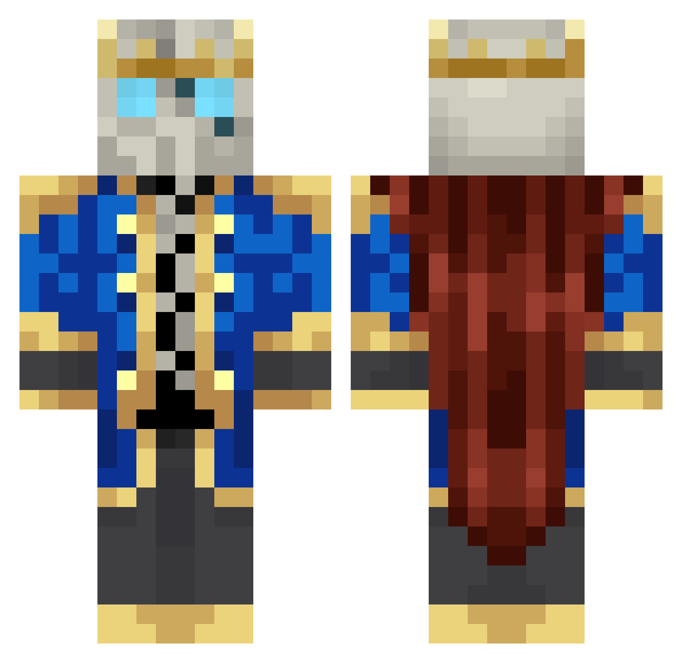 BigBoyJay914 Minecraft skin, front and back view