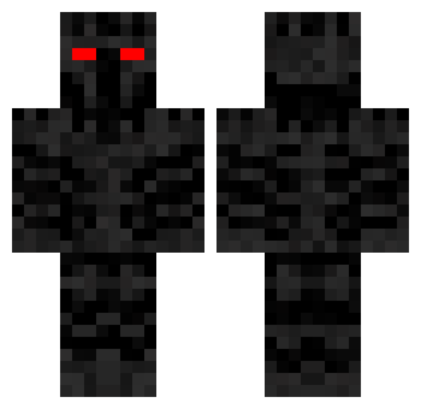 floflo40k Minecraft skin, front and back view