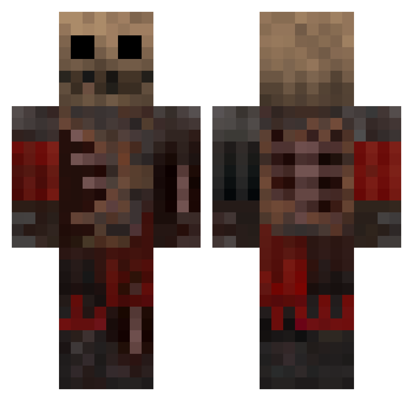SERP300rus Minecraft skin, front and back view