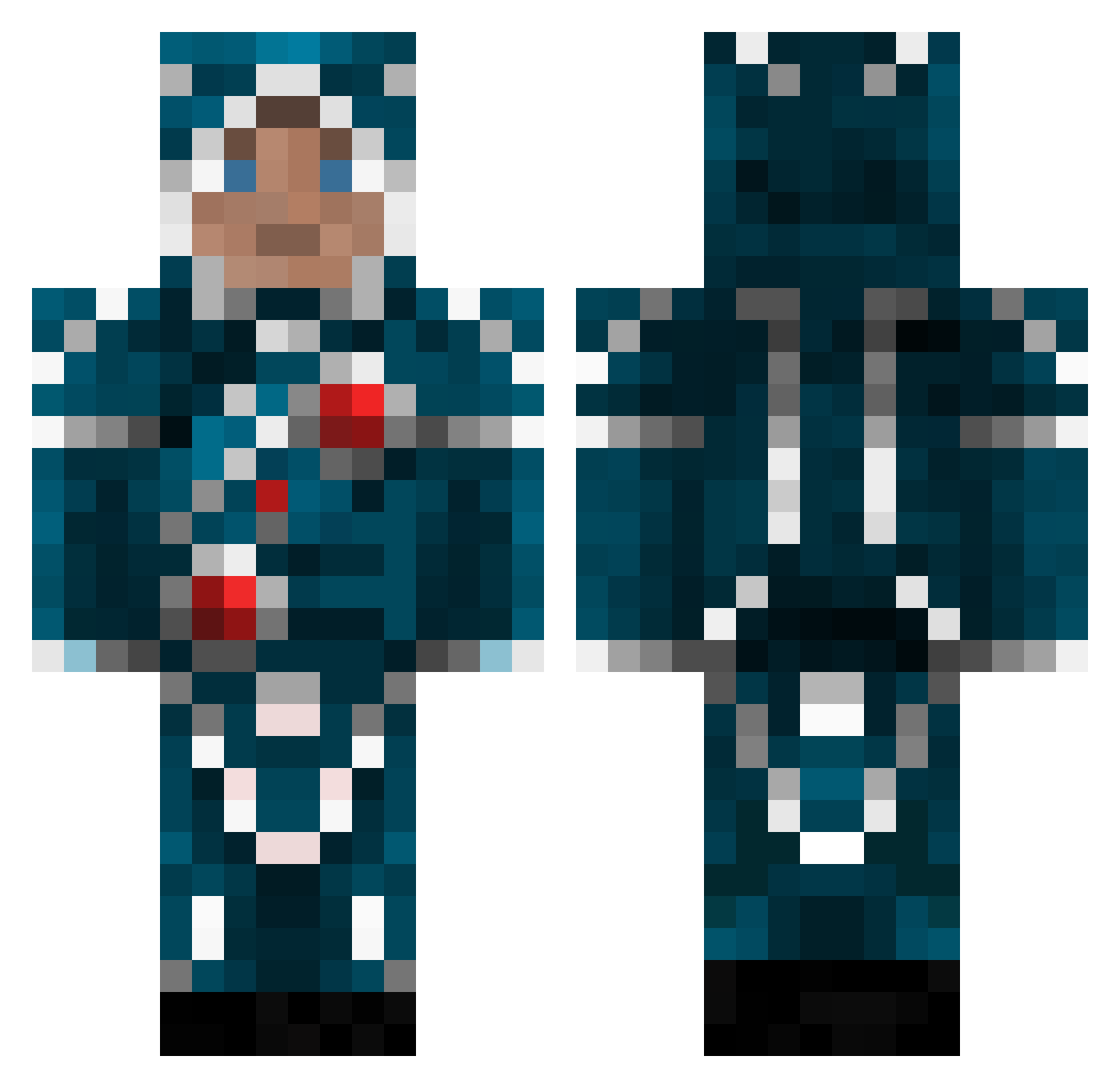 SanGiro47 Minecraft skin, front and back view