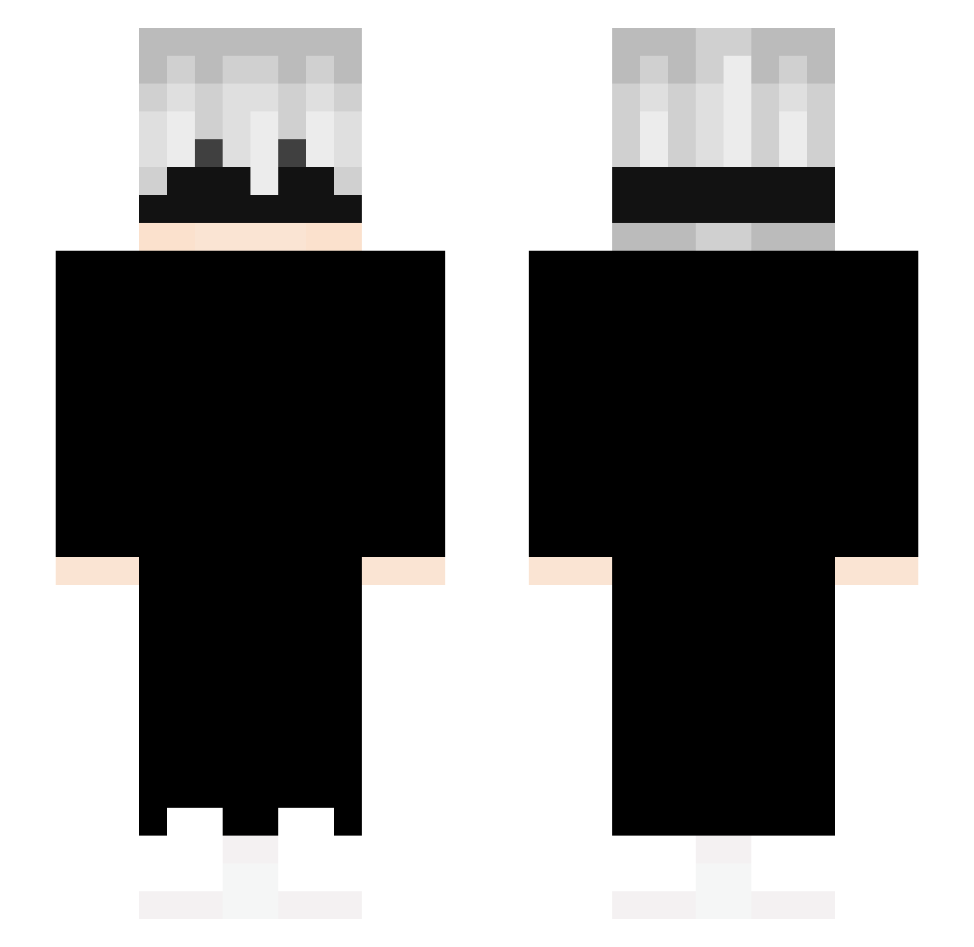 Kaaztqn Minecraft skin, front and back view