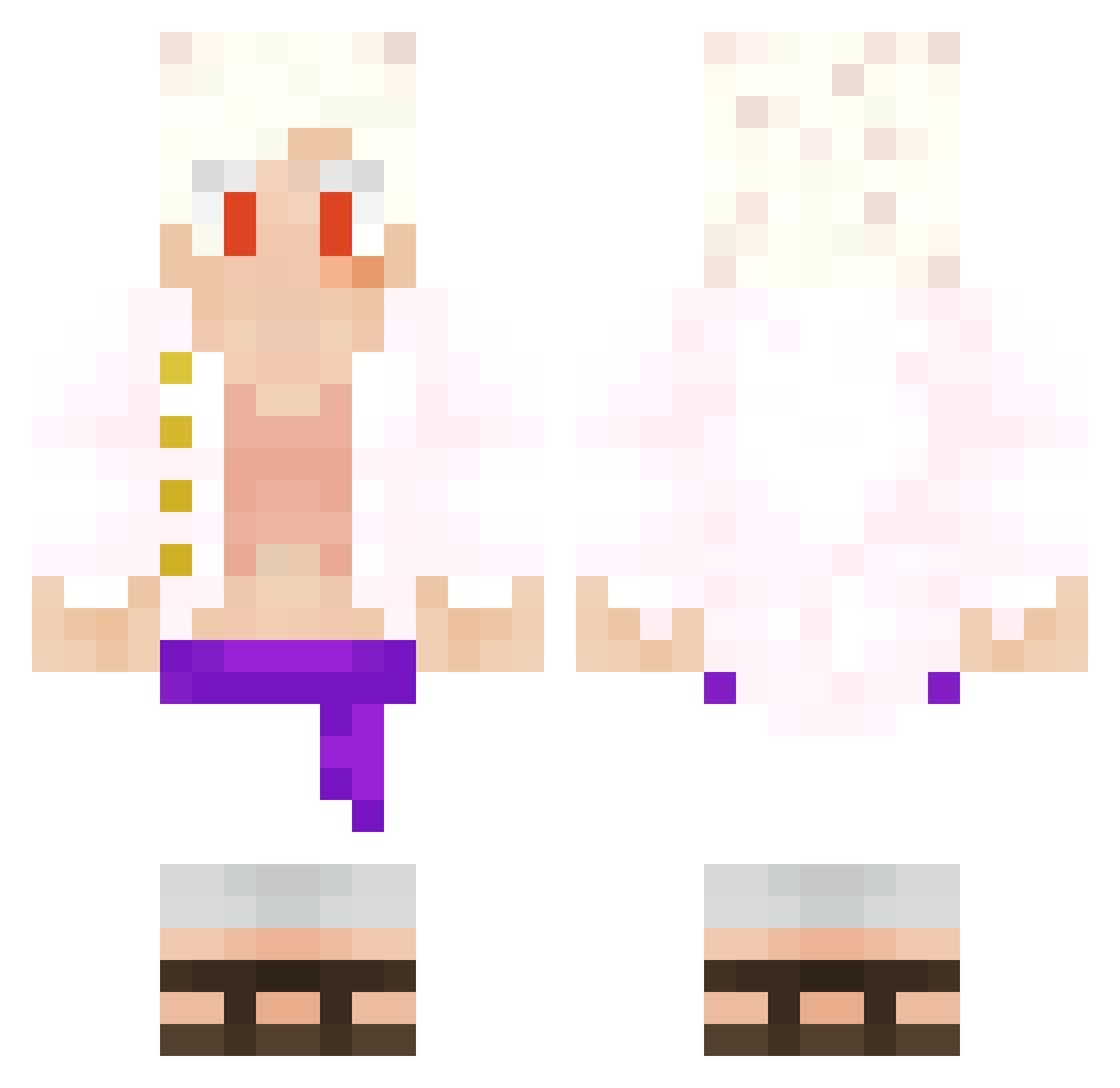 ericisoffline Minecraft skin, front and back view