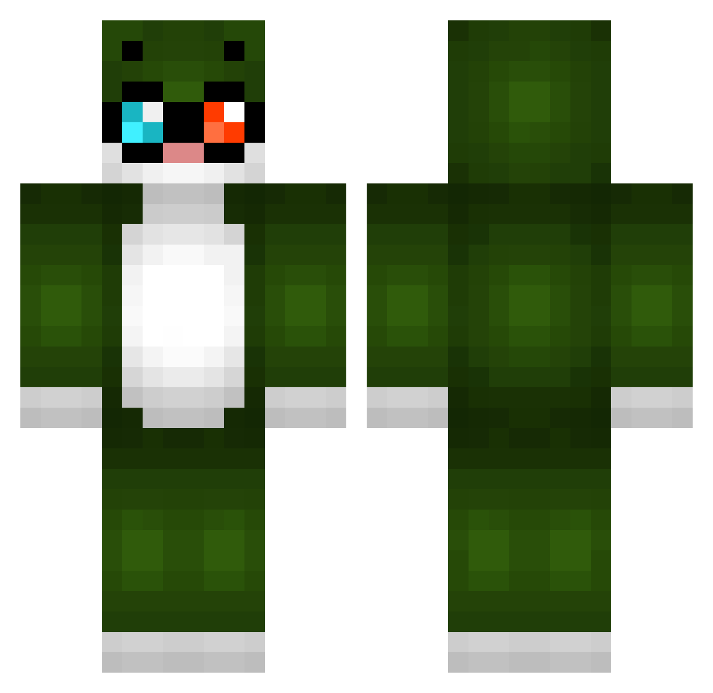 ThatsSnicks Minecraft skin, front and back view