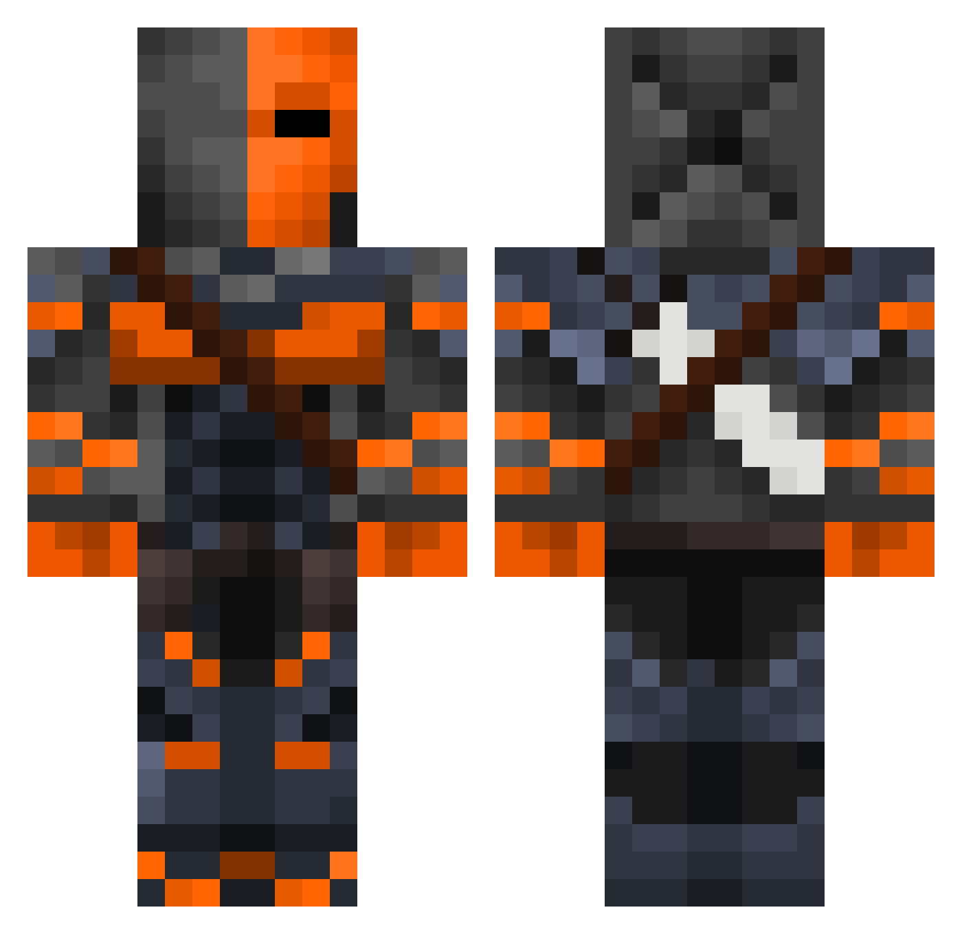 djokomladji Minecraft skin, front and back view