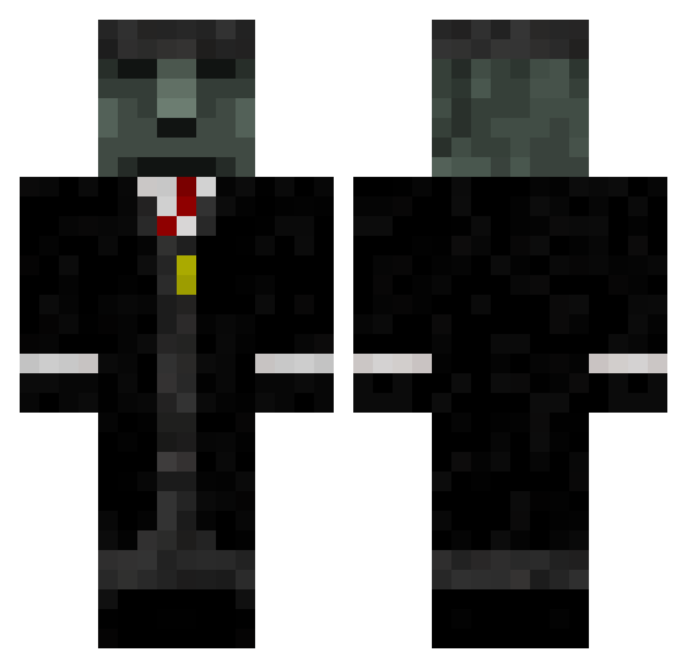 IStoleYourNugget Minecraft skin, front and back view