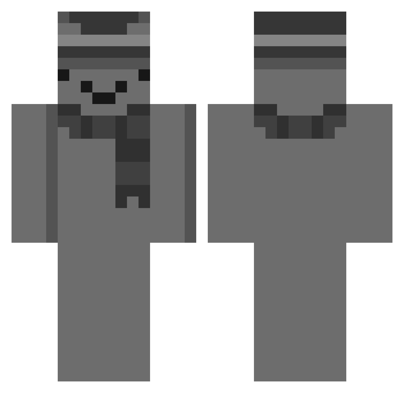 ShadowMeng Minecraft skin, front and back view