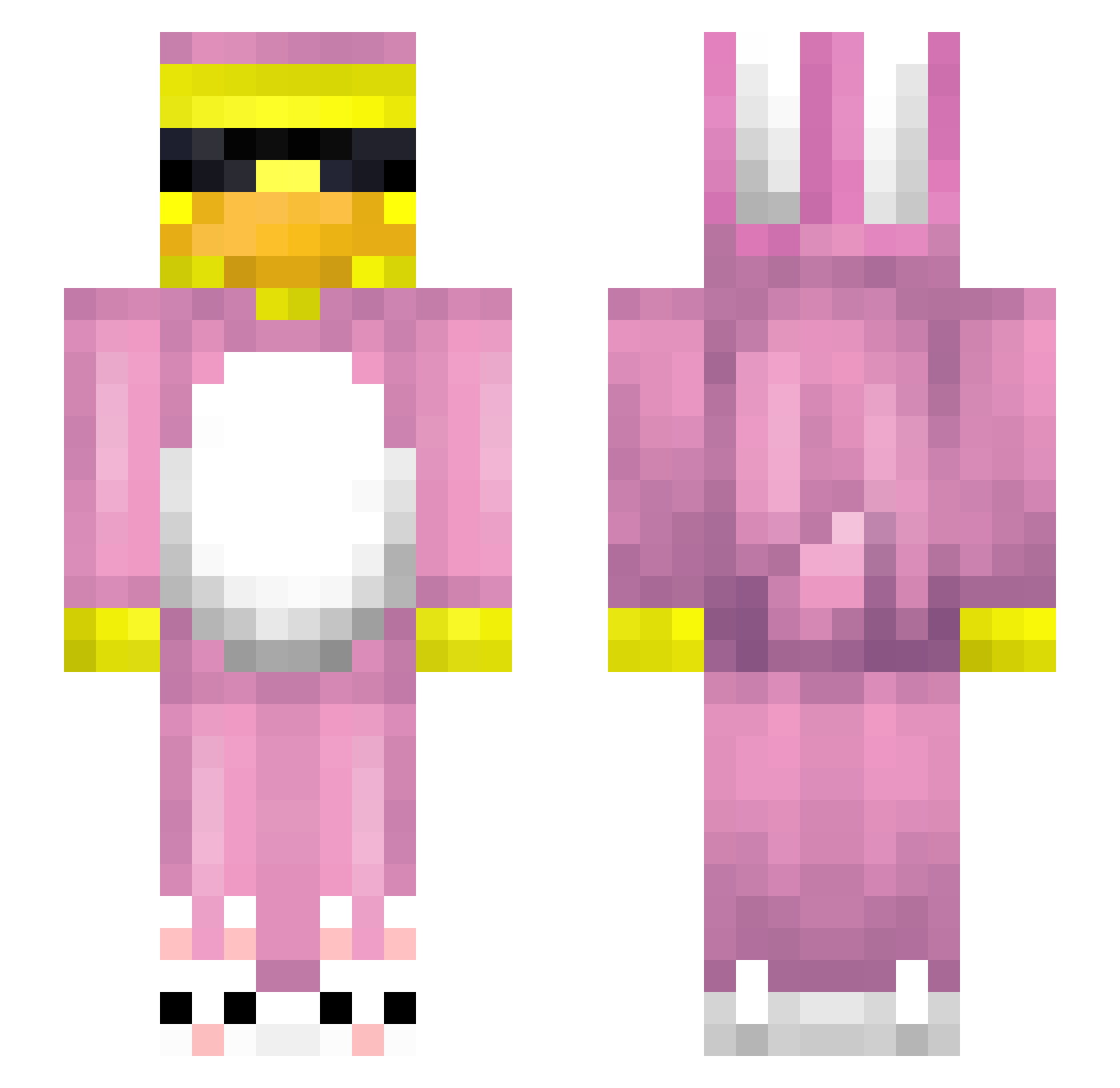 Enschede Minecraft skin, front and back view