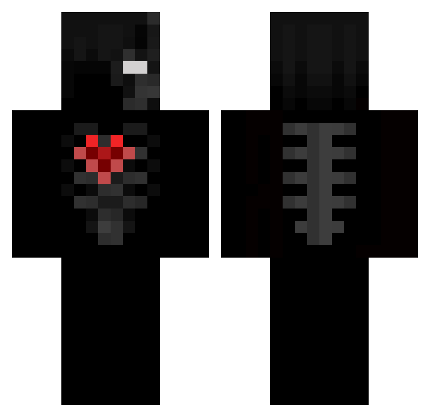 aligoli93 Minecraft skin, front and back view